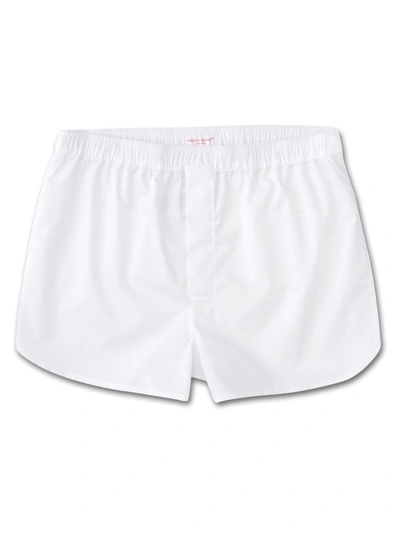 Derek Rose Men's Modern Fit Boxers Savoy Cotton White