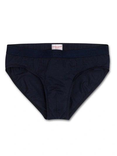 Derek Rose Men's Briefs Jack Pima Cotton Stretch Navy