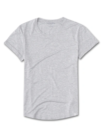 Derek Rose Women's Leisure T-shirt Ethan Micro Modal Stretch Silver