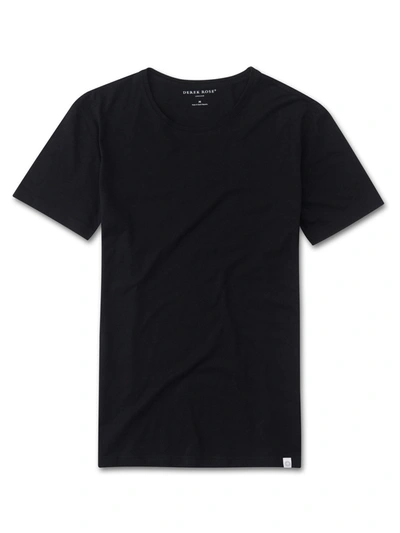 Derek Rose Riley Cotton-jersey T-shirt In Black