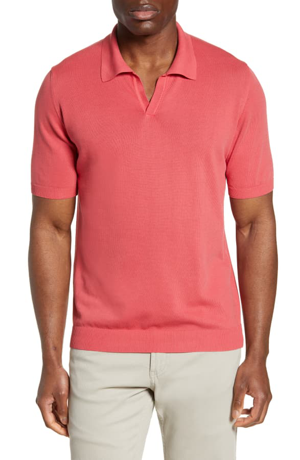 johnny collar sweater polo