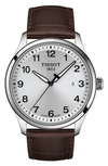 Tissot Xl Classic Quartz Silver Dial Mens Watch T116.410.16.037.00 In Black / Brown / Silver