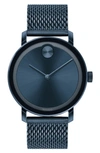 Movado Bold Evolution Mesh Bracelet Watch, 40mm In Blue