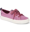 Sperry Crest Vibe Sneaker In Berry Vintage Twill Fabric