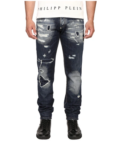 Philipp Plein Straight Cut Deep Jeans | ModeSens