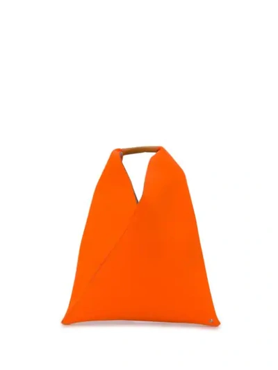 Mm6 Maison Margiela Triangular Tote Bag In Orange