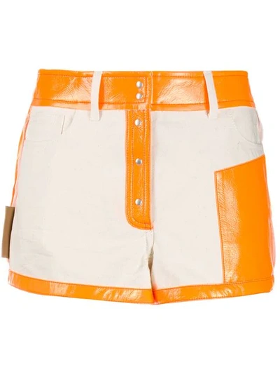 Courrèges Two-tone Shorts In Neutrals
