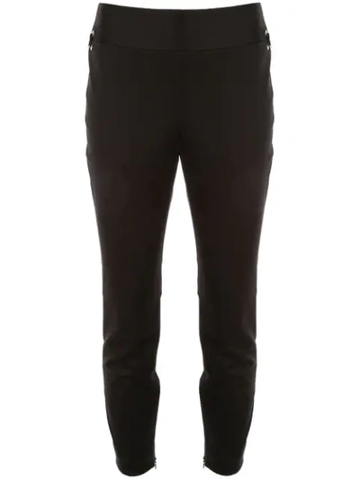 Alexander Mcqueen Lace-up Detail Skinny Trousers In Black