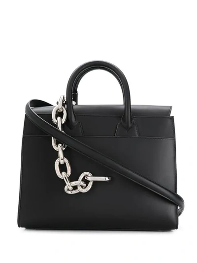 Paco Rabanne Tote Bag With Chain Detail In Black