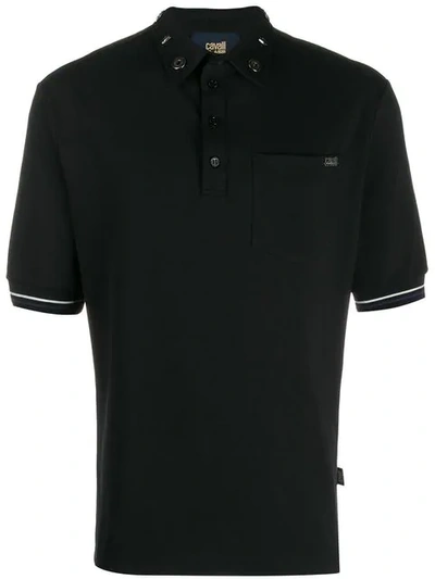 Cavalli Class Polo Shirt In Black