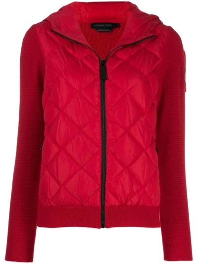 Canada Goose Padded Front Jacket In Red