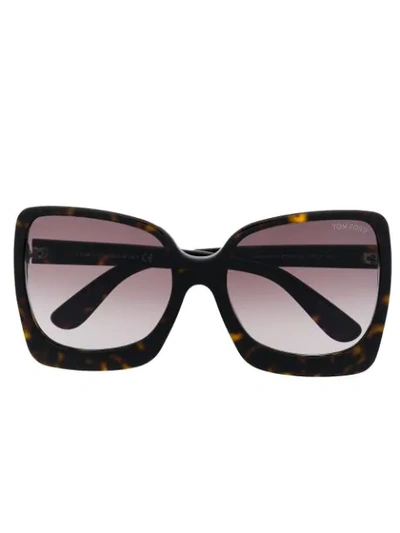 Tom Ford Emmanuella Sunglasses In Brown | ModeSens
