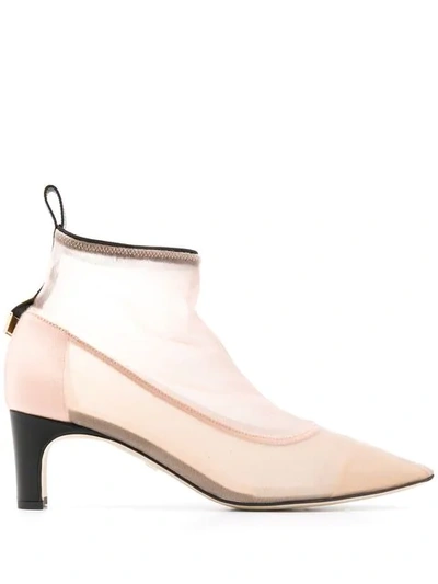 Greymer Sock Style Pumps In Neutrals