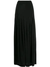 Erika Cavallini Pleated Maxi Skirt In Black