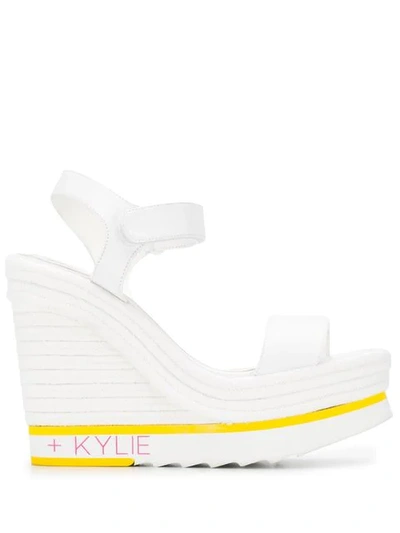 Kendall + Kylie Kendall+kylie Touch Strap Wedge Sandals - White