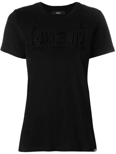 Diesel 't-rock-a' T-shirt In Black