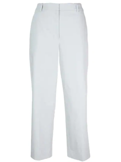 Theory Wide-leg Trousers In Blue