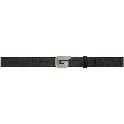 Givenchy Black G Whistle Buckle Belt In 001-blk