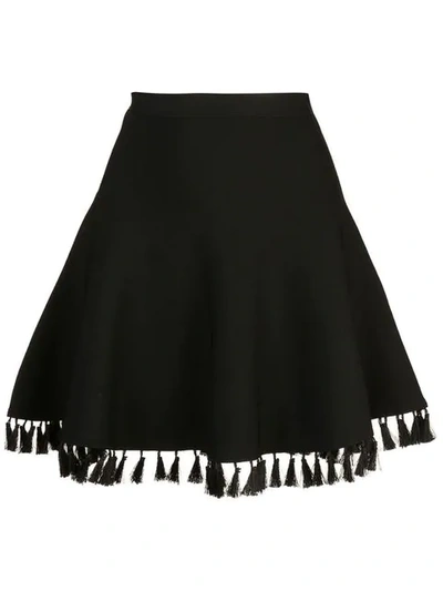 Cinq À Sept Azalea Tassel-hem Skirt In Black