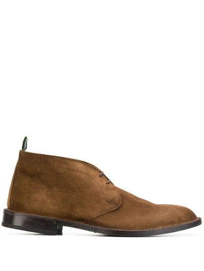 Green George Lace-up Desert Boots - Brown
