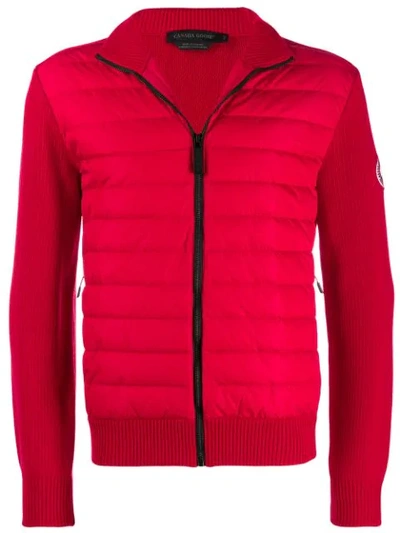 Canada Goose Padded Front Jacket In Red