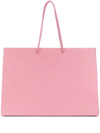 Medea Prima Venti Leather Tote   In Pink