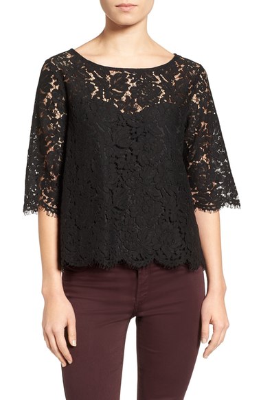 Cupcakes And Cashmere Summit Lace Top | ModeSens