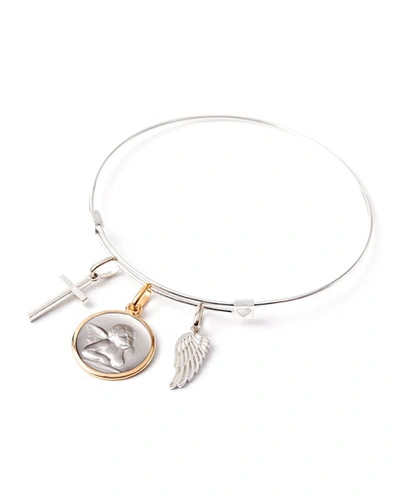 Alex And Ani Love Charm Bracelet In Silver