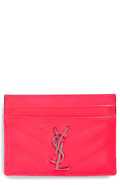 ysl card holder neon
