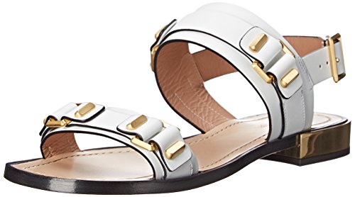 calvin klein women's sadra ankle strap flat sandals
