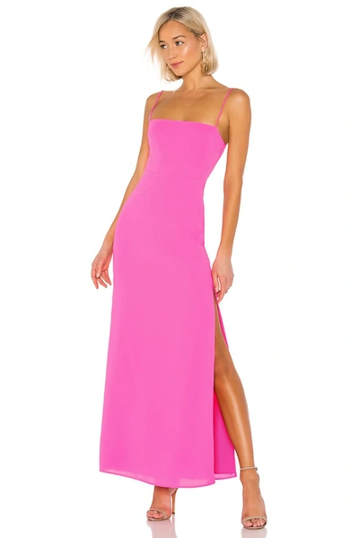 Superdown Addison Maxi Dress In Pink