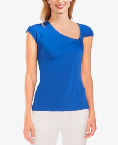 Vince Camuto Asymmetrical Twist-detail Top In Tropic