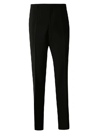 Burberry Creased Trousers In Black