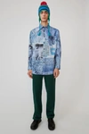 Acne Studios Oversized Shirt Multi Colour - Blue