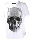 Philipp Plein Platinum Cut Skull T-shirt In White