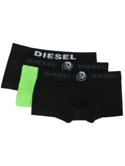 Diesel Logo Band Briefs - Black