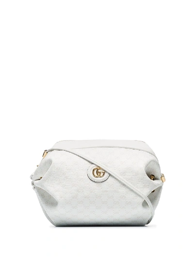 Gucci White Candy Mini Logo Leather Shoulder Bag
