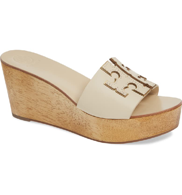 ines wedge slide sandal tory burch