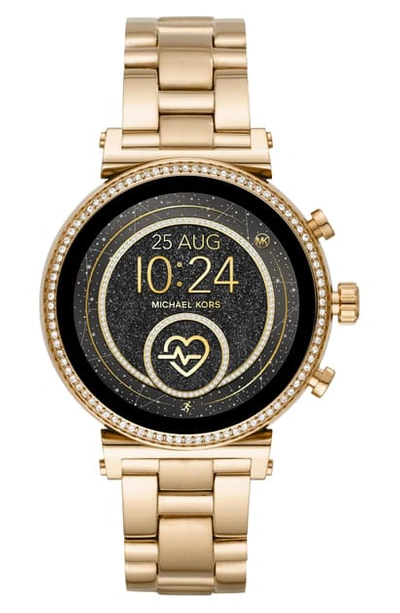 Michael Kors Access Sofie 2.0 Touchscreen Smartwatch, 51mm In Black/gold