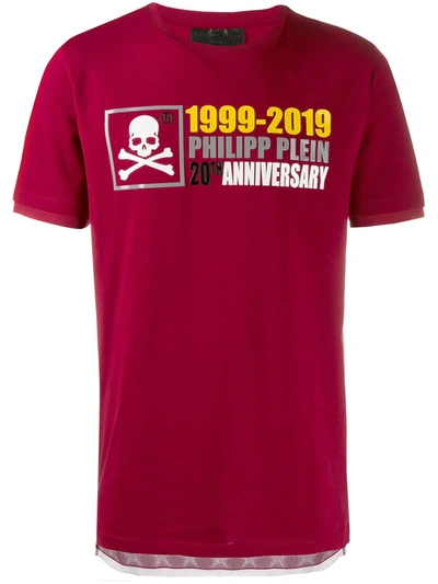 Philipp Plein 20th Anniversary T-shirt In Red