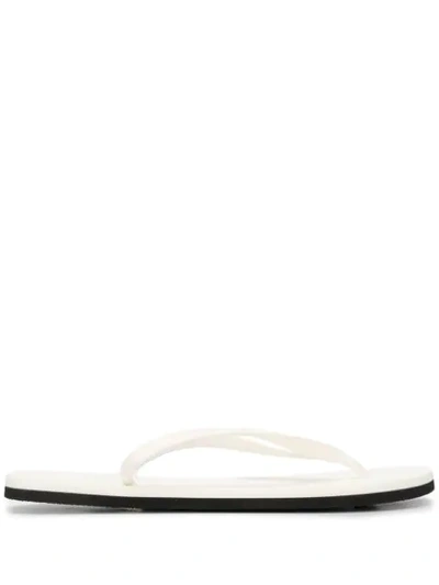 Ecoalf Logo Flip Flops In White