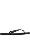 Ecoalf Logo Flip Flops In Black