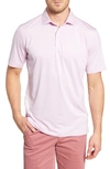 Johnnie-o Albatross Classic Fit Stripe Prep-formance Polo In Pink