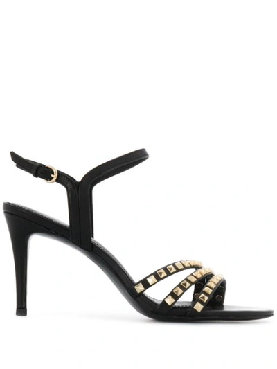 Ash Stud Embellished Sandals In Black