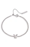 Olivia Burton 3d Bunny Bracelet In Silver