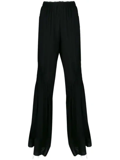 Ann Demeulemeester Gathered Detail Trousers In Black