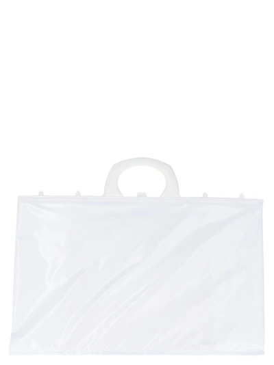 Mm6 Maison Margiela Folding Tote Bag In White