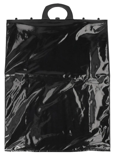 Mm6 Maison Margiela Sleek Tote Bag In Black