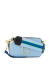 Marc Jacobs The Snapshot Coated Leather Camera Bag In Misty Blue Multi