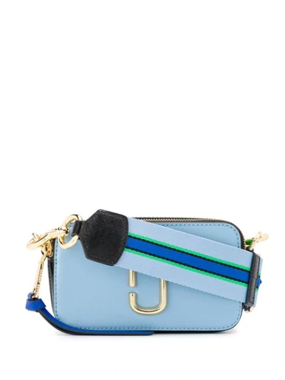 Marc Jacobs The Snapshot Coated Leather Camera Bag In Blue
